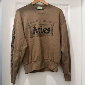 Aries Womens Ancient Column Temple Print Sweater Size S